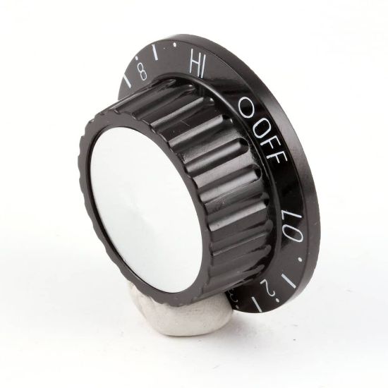 Picture of APW Wyott Knob, Appliance Black W/insert Part# 2R-8730710