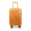 Picture of THE CLOWNFISH Denzel Series Luggage Polypropylene Hard Case Suitcase Eight Wheel Trolley Bag with TSA Lock-Orange (Medium Size, 66 cm-26 inch)
