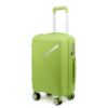Picture of THE CLOWNFISH Denzel Series Luggage Polypropylene Hard Case Suitcase Eight Wheel Trolley Bag with TSA Lock- Green (Small Size, 56 cm-22 inch)