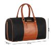 Picture of The Clownfish Polyester Concordia Canvas Stylish & Spacious Weekender Duffle Bag for Men & Women (Black, 24L)