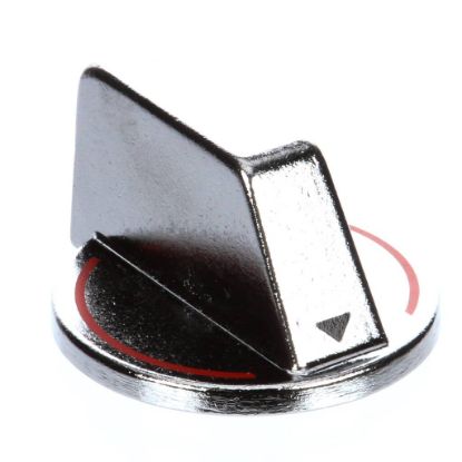 Picture of APW Wyott Knob,gs-1a Metal, W/ 1/4 Bore Part# AS-22050008