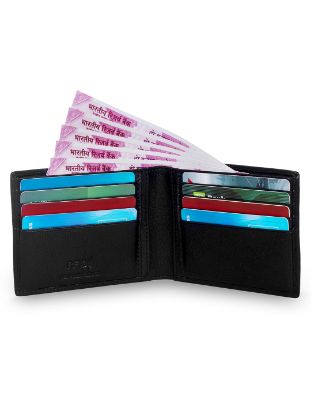 Picture of MaiSoli Vintage RFID Protected Men Bifold Wallet with Slip Cards - Black