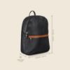 Picture of MAI SOLI Men's Genuine Leather Backpack | Stylish and Trending Bag Pack for College, Office & Travel (Black)