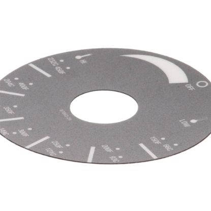 Picture of APW Wyott Decal-dial Plate Electric Part# AS-8706225