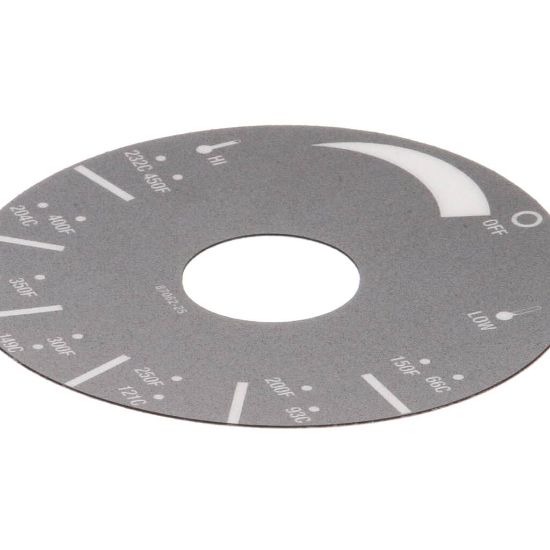Picture of APW Wyott Decal-dial Plate Electric Part# AS-8706225
