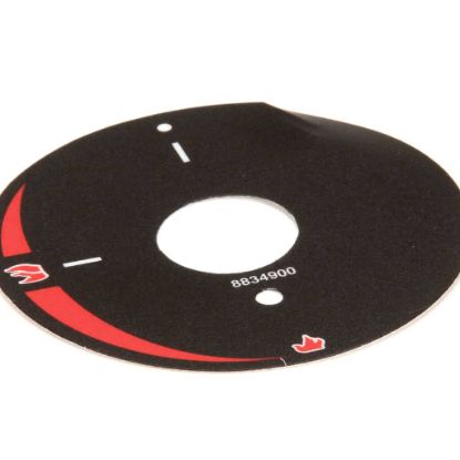 Picture of APW Wyott Decal;dial Plate Manual Gas Valve Part# AS-8834900