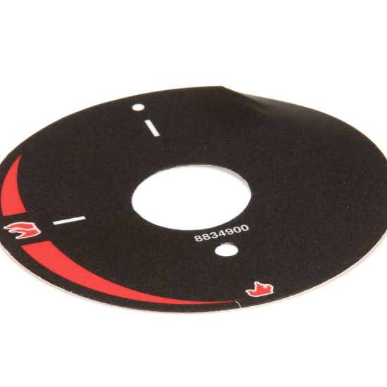 Picture of APW Wyott Decal;dial Plate Manual Gas Valve Part# AS-8834900