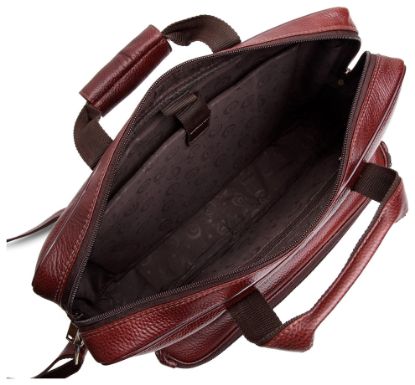 Picture of WildHorn Men's Leather Messenger Bag, 16x11.5x3.5 Inches(Bombay Brown)