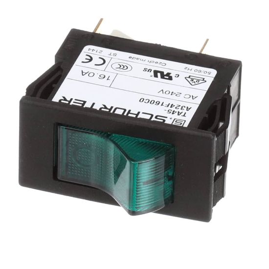 Picture of Bakers Pride Switch;rocker Dpst Green 16 Am Part# 2E-1300220