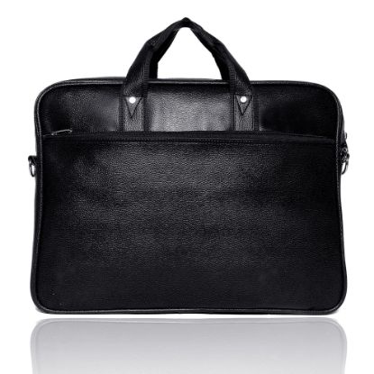 Picture of Bagneeds Synthetic Leather Best Laptop Messenger Bag for Men/Women (Black)