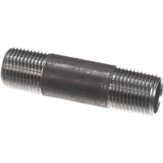 Picture of Bakers Pride Nipple 1/2 X 3 Long Blk Iron Part# 2K-2033200