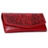Picture of Bagneeds Crok with Pu Leather Fabric Clutch Cash/Card Holder for Women (Red)