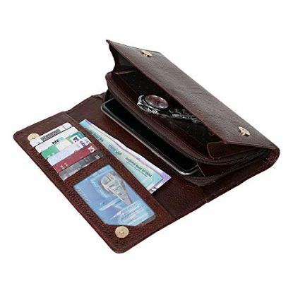 Picture of Bagneeds Women's Genuine Casual Leather Hand Wallets Card Money Holder