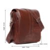 Picture of Bagneeds® Sling Casual Cross Body Travel Office Business Messenger One Side Shoulder Leather Bag Unisex Use for Men & Women(Brown)