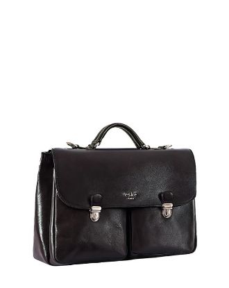 Picture of eske Calix 14" Genuine Leather Laptop/Macbook Bag for Men, Women | Office Bag | Laptop Messenger Bag with Shoulder Strap | Spacious Compartment | Water Resistant