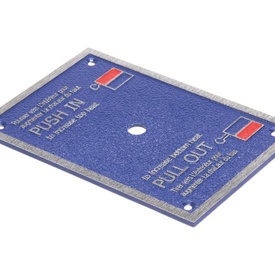 Picture of Bakers Pride Push-pull Plate [Y6000] Part# 2M-U1356A