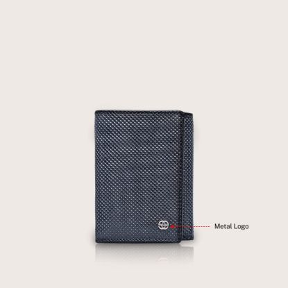 Picture of eske Fortis Genuine Leather Mens Trifold Wallet - Textured Pattern - 6 Card Holders