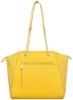 Picture of Eske Paris Liza Leather Tote Bag For Women, Ladies Tote Bag (Yellow Cosmos)