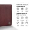 Picture of HAMMONDS FLYCATCHER Premium Leather Passport Holder for Men and Women - Brown Passport Cover Wallet with 1 Passport Slot, 3 Credit/Debit Card Slots, 1 ID Card Slot - Passport Case with RFID Protected