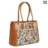 Picture of THE CLOWNFISH Eden Handbag For Women Office Bag Ladies Shoulder Bag Tote For Women College Girls (Flax), Beige