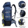 Picture of THE CLOWNFISH Summit Seeker 90 Litres Polyester Travel Backpack for Mountaineering Outdoor Sport Camp Hiking Trekking Bag Camping Rucksack Bagpack Bags (Dark Blue)