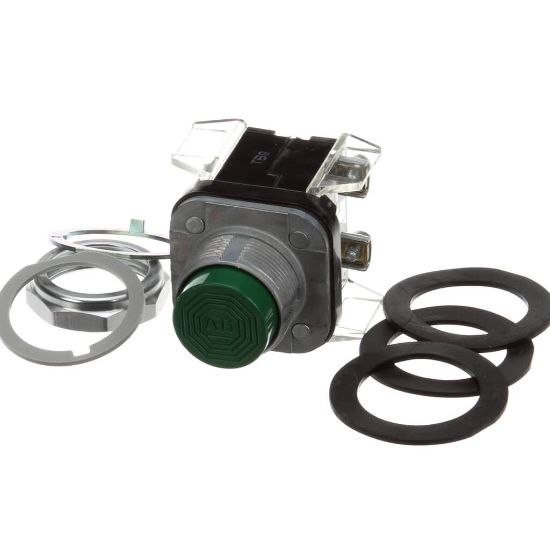 Picture of Baxter               Button, Push Assembly. 2 Blocks Part# 01-1000V6-00048