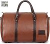 Picture of The Clownfish Browny 36 liters Faux Leather Travel Duffle Bag Men Travel Duffel Bag Luggage Daffel Bags Air Bags Luggage Bag Travelling Bag Truffle Bags (Rust Brown)