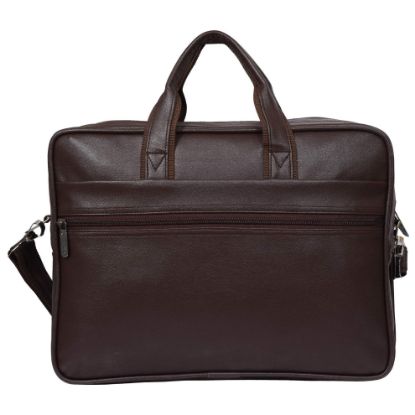 Picture of Blowzy Laptop Bag 15.6 inch, Notebook Messenger Sleeve for MacBook Computer Handbag Shoulder Bag Travel Briefcase (Brown)