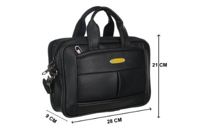 Picture of Blowzy Laptop Bag for Men Office Bag for Men Tablet Bag I pad Bag for Men and Boys (Black)