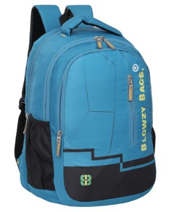 Picture of Blowzy Bags Polyester Waterproof School Backpack for School, College and Laptop Bag (Blue)