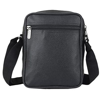 Picture of Blowzy Sling Cross Body Travel Office Business Messenger one Side Shoulder Bag Unisex (Black)