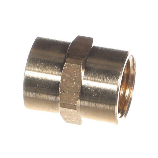 Picture of Baxter               Coupling Hex-3/8 Nptf (Brass) Part# 01-100V17-00592