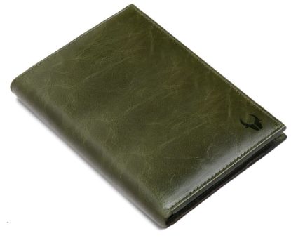 Picture of WildHorn Leather Passport Holder for Men & Women (Green)