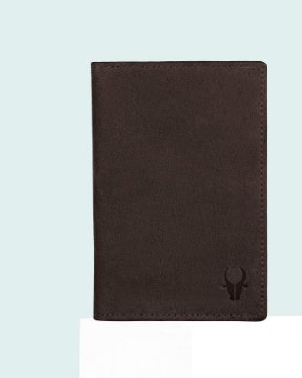 Picture of WildHorn Leather Passport Holder for Men & Women (Brown H)