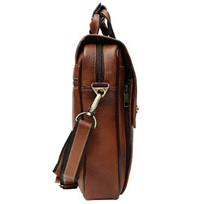 Picture of WildHorn 100 % Genuine Leather Tan Laptop Messenger Bag