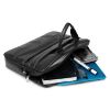 Picture of Bagneeds Pu Leather 15.6 inch Messenger Sling Office Shoulder Travel Organizer Bag For Men & Women (Black)