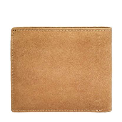 Picture of eske Delphine - Genuine Leather Mens Bifold Wallet - Holds Cards, Coins and Bills - 7 Card Slots - Everyday Use - Travel Friendly - Handcrafted - Durable - Water Resistant -Cuoio