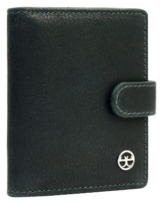 Picture of Gabe Leather Card Case for Men, 3 Card Holders, Ocean Vintage
