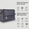 Picture of HAMMONDS FLYCATCHER Genuine Leather Toiletry Bag for Men and Women - Travel Organizer Kit with Multiple Pockets - Grey Male Toiletries - Stylish Travel Toiletry Kit/Shaving Kit Bag for Men