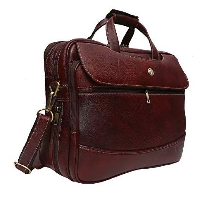 Picture of Hammonds Flycatcher Genuine Leather 15.6 inch Laptop Messenger Bag for Men|Office Bag|Travel Bag|Laptop Bag|Messenger Bag|