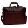 Picture of Hammonds Flycatcher Genuine Leather Brown Expandable Office Messenger Bag