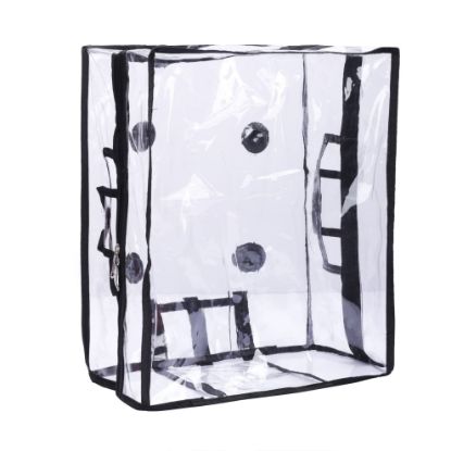 Picture of The Clownfish Waterproof Dust Proof Transparent Suitcase Luggage Trolley Bag Protective Cover with Zipper Suitable for 20 inch Suitcase Trolley
