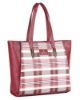 Picture of The Clownfish Agnes Handbag for Women Office Bag Ladies Shoulder Bag Tote For Women College Girls-Checks Design (Maroon)