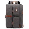 Picture of CoolBELL 2 in 1 Canvas Convertible Laptop Backpack Messenger Bag for 17.3 inch Laptops (Grey)