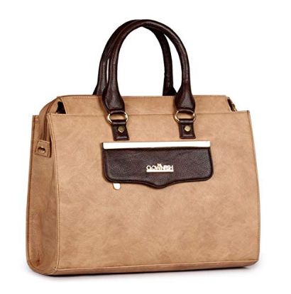 Picture of The Clownfish Rosanne Series Faux Leather Beige Handbag for Women