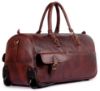 Picture of The Clownfish Leather 55 cms Hickory Travel Duffle (TCFDBGL-GT44LHIC1)