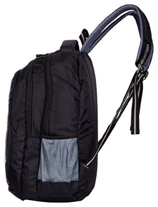 Picture of ZIPLINE Unisex Casual Polyester 40 L Backpack School Bag Women Men Boys Girls Children Daypack College Bag Weekend Bag (Black)