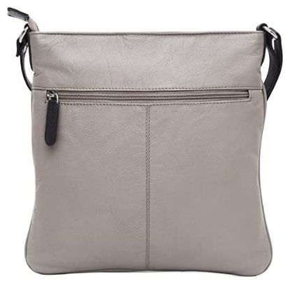 Picture of WILDHORN Stylish Cross-Body Leather Bag For Girls & Women I Leather Sling Bag I Handcrafted I Ultra Strong Stitching I- Ideal for Travelling, Parties, Weddings & Gifts (Grey)
