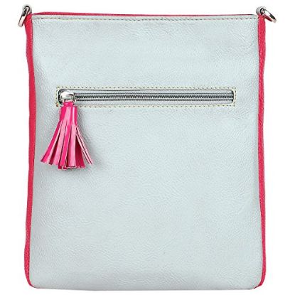 Picture of K London Small Casual Artificial Leather Sling Bag for Women & Girls (Grey,Red,Pink) (1307_GREY)