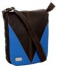 Picture of K London Artificial Leather Handmade Men Women Unisex Crossover Shoulder Messenger Bag Office Bag College Bag (Dark Brown,Blue) (1304_Dark Brown)